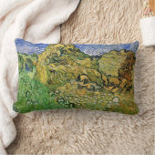 フィンセント・ヴァン・ゴッホによる小麦の積み上げ場 ランバークッション (ブランケット)