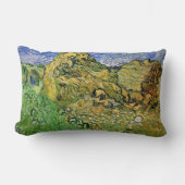 フィンセント・ヴァン・ゴッホによる小麦の積み上げ場 ランバークッション (正面)