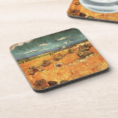 フィンセント・ヴァン・ゴッホによる死神と小麦の積み重ね コースター (左側)