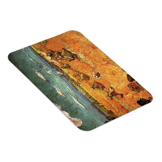 フィンセント・ヴァン・ゴッホによる死神と小麦の積み重ね マグネット (右側)