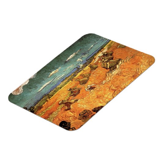 フィンセント・ヴァン・ゴッホによる死神と小麦の積み重ね マグネット (左側)