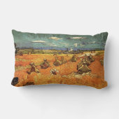 フィンセント・ヴァン・ゴッホによる死神と小麦の積み重ね ランバークッション (裏面)