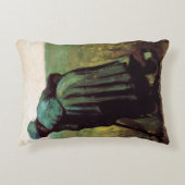 フィンセント・ヴァン・ゴッホによる農夫の女性の発掘 アクセントクッション (正面)