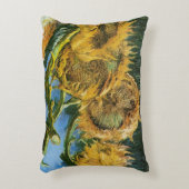 フィンセント・ヴァン・ゴッホによる4つのカットヒマワリ アクセントクッション (正面(垂直))