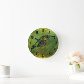 フィンセント・ヴァン・ゴッホのキングフィッシャー ラウンド壁時計 (ホーム)