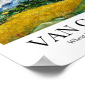 フィンセント・ヴァン・ゴッホのサイプレス付き小麦畑 ポスター (角)