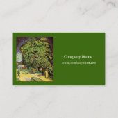 フィンセント・ヴァン・ゴッホの花の栗の木。 名刺 (裏面)