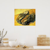 フィンセント・ヴァン・ゴッホの革の下駄のペア ポスター (キッチン)