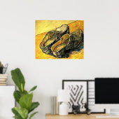 フィンセント・ヴァン・ゴッホの革の下駄のペア ポスター (ホームオフィス)