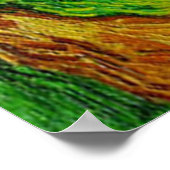 フィンセント・ヴァン・ゴッホクロースの小麦畑 ポスター (角)