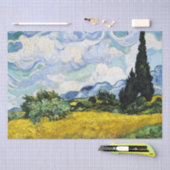 フィンセント・ヴァン・ゴッホ小麦畑（1889年） 薄葉紙 (クラフト)