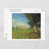 フィンセント・ヴァン・ゴッホ州の小麦畑の農家 ポストカード (正面/裏面)