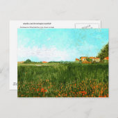 フィンセント・ヴァン・ゴッホ州ウィートフィールドの農家 ポストカード (正面/裏面)