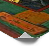 フィンセント・ヴァン・ゴッホ橋の雨の中（広重後） ポスター (角)