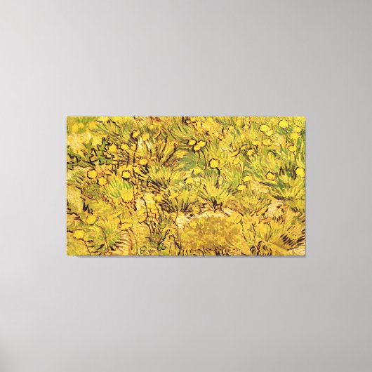 フィンセント・ヴァン・ゴッホ黄花畑 キャンバスプリント (正面)