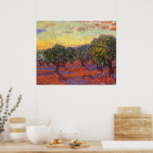 フィンセント・ヴァン・ゴッホ・オリーブ・グローブ ポスター (キッチン)