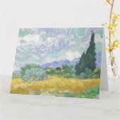 フィンセント・ヴァン・ゴッホ、サイプレス付き小麦畑 カード (黄色い花)