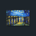 フィンセント・ヴァン・ゴッホ・スター・ナイト・オーバー・ザ・ローネ1888 キャンバスプリント<br><div class="desc">アーティスト:ヴィンセント・ヴァン・ゴッホタイトル:スタリーナイトOver the Rhone Year : 1888年9月)風景、油絵、最高傑作、アンティーク、ヴィンテージ、有名、アート、アート、アートワーク、青、金ゴールド、渦巻き、はっきりしたクラシック、ロマンエレガントム、美しい、豪華かわいらし、家の装飾、</div>