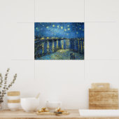 フィンセント・ヴァン・ゴッホ・スター・ナイト・オーバー・ザ・ローネ1888 ポスター (キッチン)