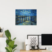 フィンセント・ヴァン・ゴッホ・スター・ナイト・オーバー・ザ・ローネ1888 ポスター (ホームオフィス)