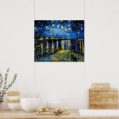 フィンセント・ヴァン・ゴッホ・スター・ナイト・オーバー・ザ・ローネ1888 ポスター (キッチン)
