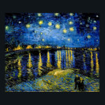 フィンセント・ヴァン・ゴッホ・スター・ナイト・オーバー・ザ・ローネ1888 ポスター<br><div class="desc">アーティスト：ヴィンセント・ヴァン・ゴッホタイトル：スタリーナイトOver the Rhone Year : 1888年9月)風景、油絵、最高傑作、アンティーク、ヴィンテージ、有名、アート、アート、アートワーク、青、金ゴールド、渦巻き、はっきりしたクラシック、ロマンエレガントム、美しい、豪華かわいらし、家の装飾、</div>