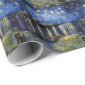 フィンセント・ヴァン・ゴッホ・スター・ナイト・オーバー・ザ・ローネ1888 ラッピングペーパー (ロールコーナー)