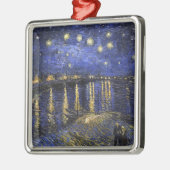 フィンセント・ヴァン・ゴッホ・スター・ナイト・オーバー・ザ・ローネ メタルオーナメント (左)