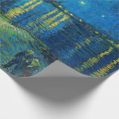 フィンセント・ヴァン・ゴッホ・スター・ナイト・オーバー・ザ・ローネ ラッピングペーパー (角)