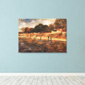 フィンセント・ヴァン・ゴッホ・セーヌ川岸 キャンバスプリント (インサイチュ (ウッドフロア))