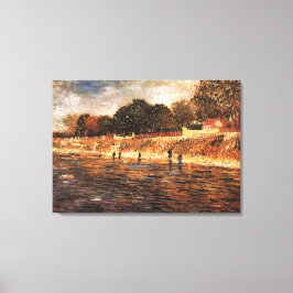 フィンセント・ヴァン・ゴッホ・セーヌ川岸 キャンバスプリント