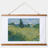フィンセント・ヴァン・ゴッホ、ヒノキと緑の小麦畑 吊り下げ型タペストリー (正面)