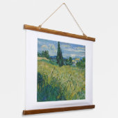 フィンセント・ヴァン・ゴッホ、ヒノキと緑の小麦畑 吊り下げ型タペストリー (傾斜あり)
