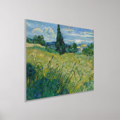 フィンセント・ヴァン・ゴッホ、ヒノキと緑の小麦畑 箔ポスター (レイダウン)