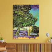 フィンセント・ヴァン・ゴッホ・ブロッサムのクリの木。 キャンバスプリント (インサイチュ (リビング))