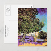 フィンセント・ヴァン・ゴッホ・ブロッサムのクリの木 ポストカード (正面/裏面)