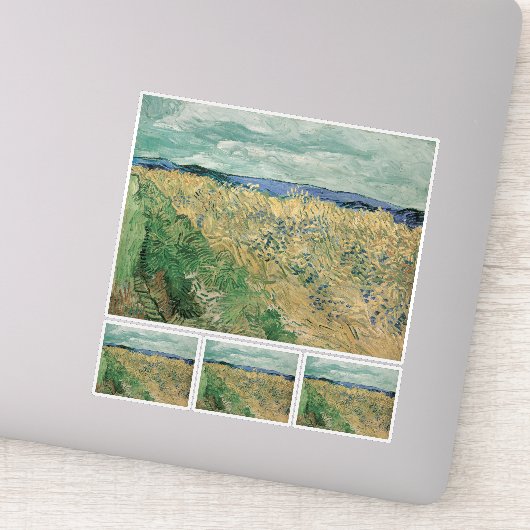 フィンセント・ヴァン・ゴッホ、ホワイトフィールドとコーンフラワー シール (詳細)