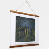 フィンセント・ヴァン・ゴッホ、ローヌ川の星空の夜 吊り下げ型タペストリー (傾斜あり)