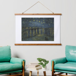 フィンセント・ヴァン・ゴッホ、ローヌ川の星空の夜 吊り下げ型タペストリー