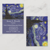 フィンセント・ヴァン・ゴッホ 名刺 (正面/裏面)