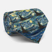 フィンセント・ヴァン・ゴッホ、星空の夜。有名な芸術。 ネクタイ (ロール)