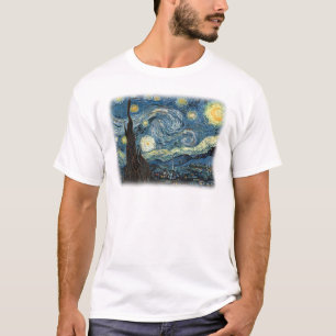 フィンセント・ヴァン・ゴッホ、星空の夜。有名な芸術。 Tシャツ