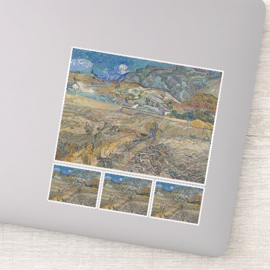 フィンセント・ヴァン・ゴッホ、農夫と囲まれたフィールド シール (詳細)