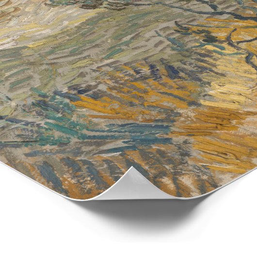 フィンセント・ヴァン・ゴッホ、農夫と囲まれたフィールド ポスター (角)