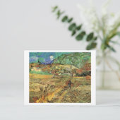フィンセント・ヴァン・ゴッホ、農夫の囲まれた小麦畑 ポストカード (スタンド正面)
