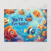 フィンタスティックフレンドリーキッズバレンタインデー シーズンポストカード (正面)