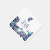 フィンタスティックモダンワン素朴ウォーター色ベビーシャワー スタンダードカクテルナプキン (角)