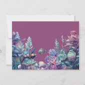 フィンタスティックモダンワン素朴ウォーター色ベビーシャワー 招待状 (裏面)