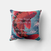 フィンタスティック睡眠:甘い夢をコイ魚でキャッチ クッション (裏面)