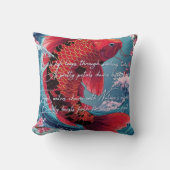 フィンタスティック睡眠:甘い夢をコイ魚でキャッチ クッション (正面)